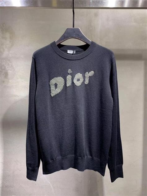 dior patch crewneck|dior men's sweaters.